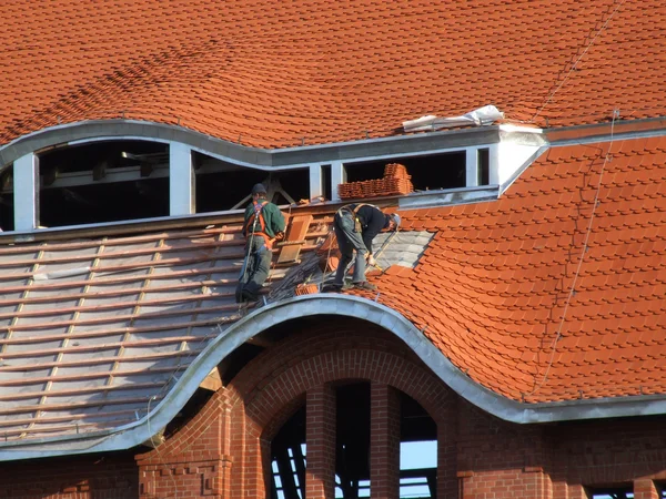 Toiture - construction du toit — Photo