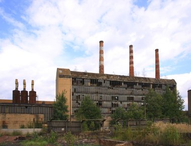 terk edilmiş eski fabrika