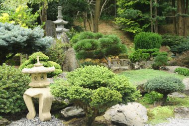 Japanese garden clipart