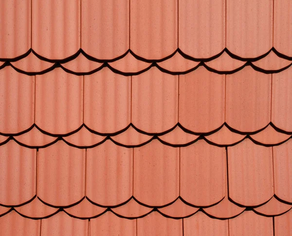 Červená střecha textura — Stock fotografie