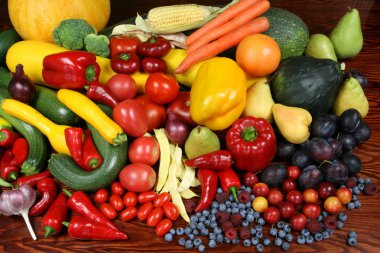 Fruits and vegetables. clipart