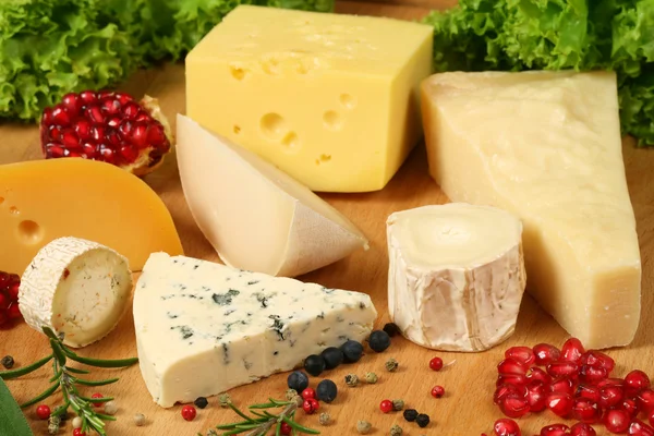 Quadro de queijos — Fotografia de Stock