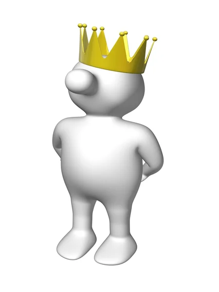 Logoman короля — стокове фото