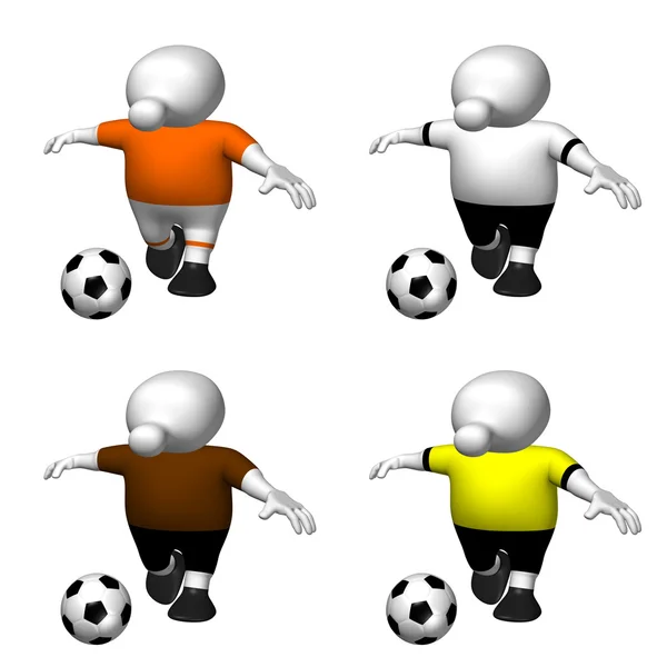 Logoman jugador de fútbol de color (1 ) — Foto de Stock