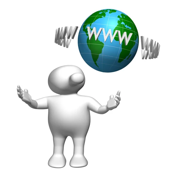 stock image Logoman www-world