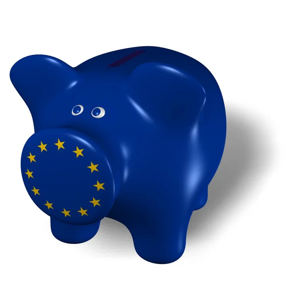 stock image Piggy bank - Europe