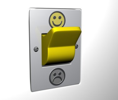 Flip switch - Smilie clipart