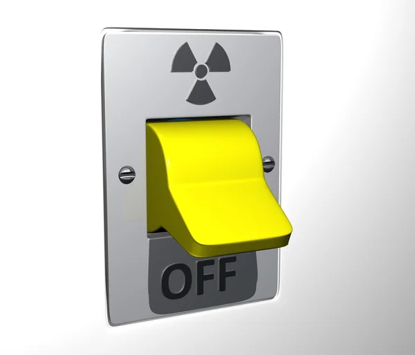 Flip switch - NuclearPower-Off — Stock Photo, Image