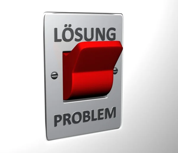 Flip switch - Problem-Loesung — Stock Photo, Image