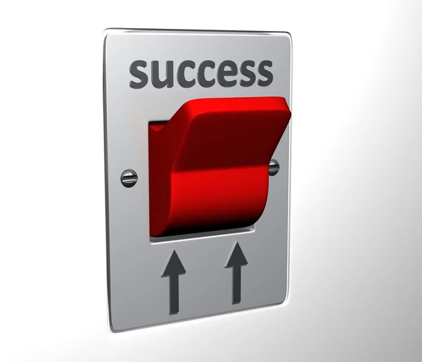 Przerzucanie przełącznik - sukces — Zdjęcie stockowe