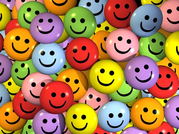 Smartey - barevné úsměvy — Stock fotografie