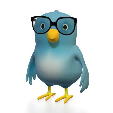 Blubert with glasses clipart