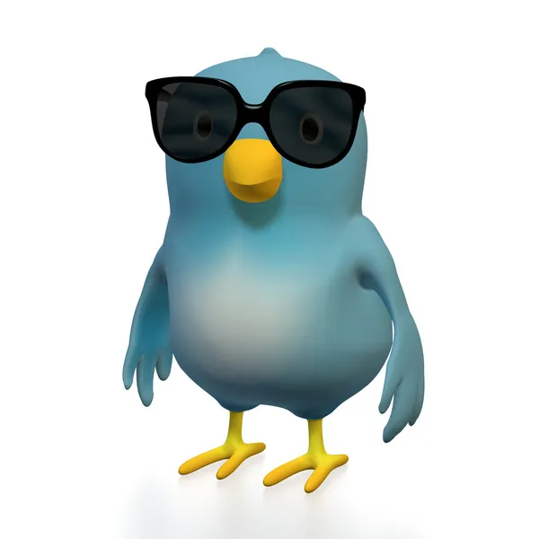 Bluebert med solglasögon — Stockfoto