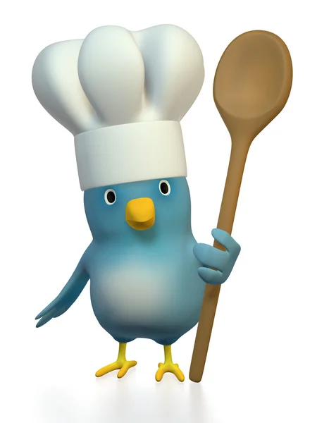 Bluebert as chef — Stock Photo, Image