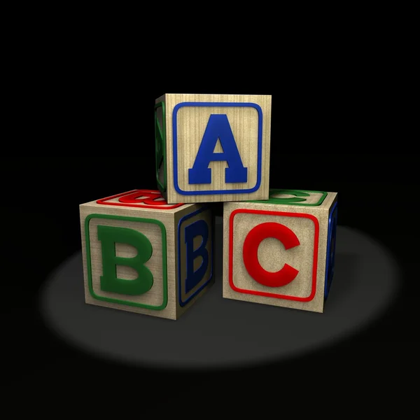 Baby блоки - Abc — стокове фото
