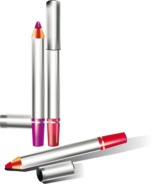 Cosmetics for eye pencil — Stock Vector