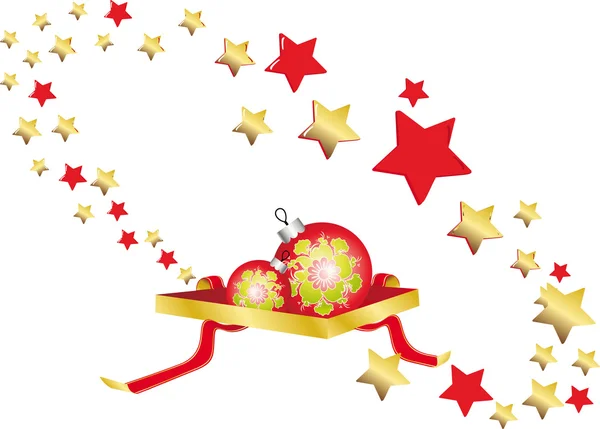 Christmas tree toys — Stock Vector