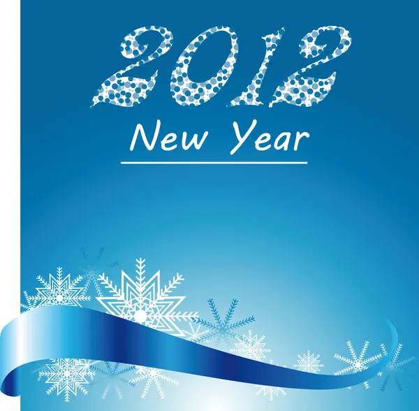Yeni yıl, yılbaşı, tatil çerçeve arka plan afiş — Stok Vektör