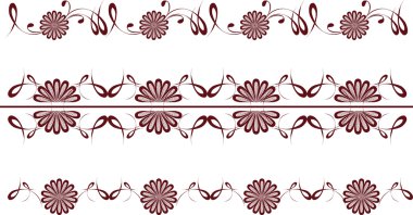 Decorative motifs swirl clipart