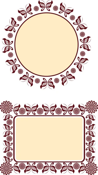 Decorative frame motif — Stock Vector