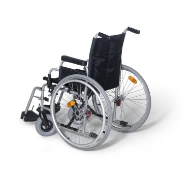 wheelchair in white back clipart