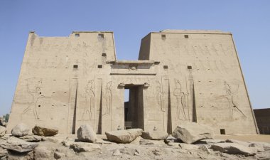 Ancient Horus temple clipart