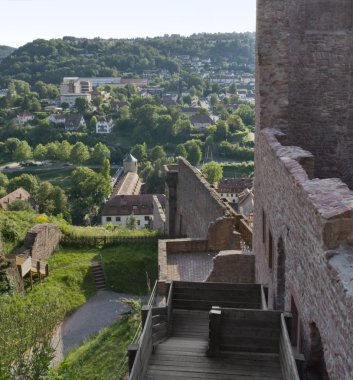 Sunny scenery around Wertheim Castle clipart