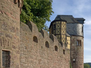 Wertheim Castle detail at summer time clipart