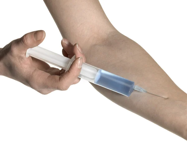 Intravenous injection — Stock Photo, Image