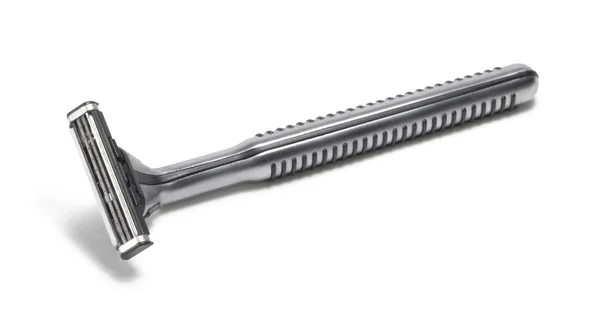 Metallic safety razor — Stock Photo, Image