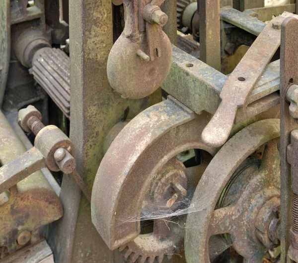 Detalle de la máquina oxidada — Foto de Stock