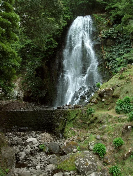 Wasserfall auf der Insel São Miguel — Stockfoto