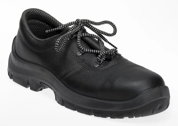 Zapato negro con cordones —  Fotos de Stock