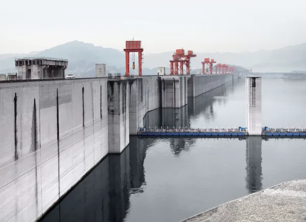 중국에 3 개의 협곡 댐 로열티 프리 스톡 이미지