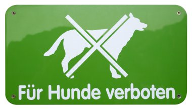 Green dogs forbidden sign clipart