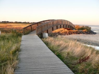 Beach scenery in Northern Germany clipart