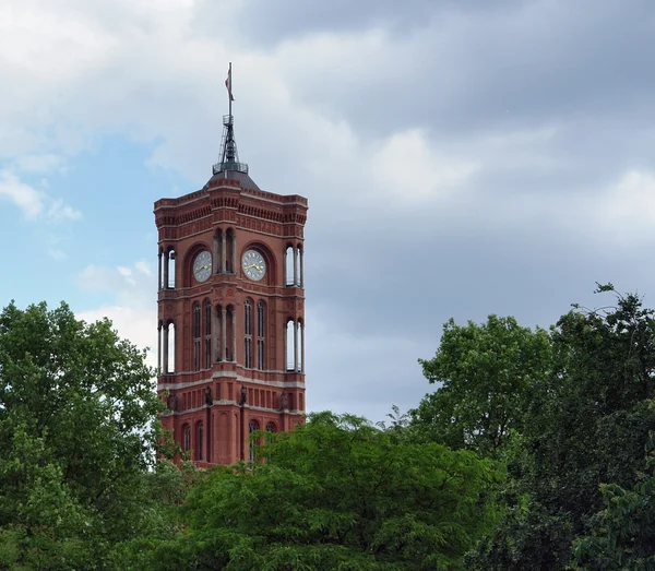 Tower of the Red Town Hall — Stock Photo, Image