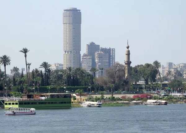 Nile landschap in cairo — Stockfoto