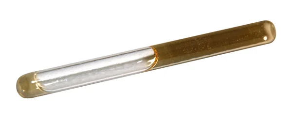Detalhe do tubo de vidro capilar — Fotografia de Stock