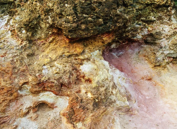 Struttura astratta colorata del suolo all'Elba — Foto Stock