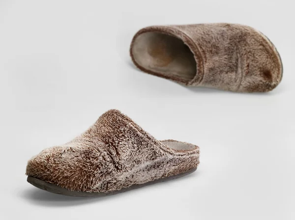 Fluffy slippers — Stock Photo, Image