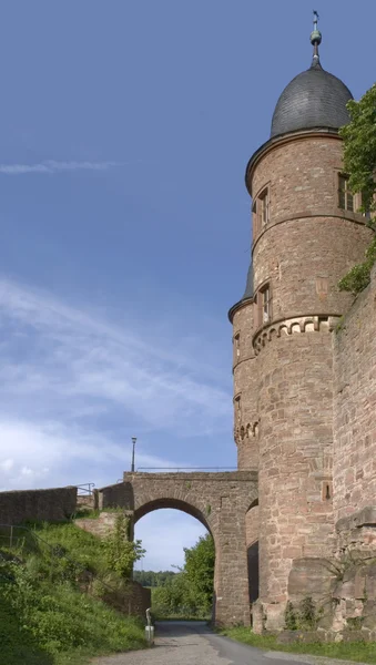 Detalle del castillo de Wertheim a la hora de verano — Foto de Stock