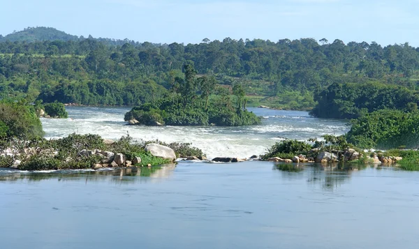 Nehir Nil manzarası jinja Afrika yakınlarında — Stok fotoğraf