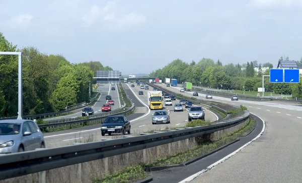 남부 독일에서 고속도로 풍경 — 스톡 사진