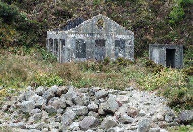 House ruin at Sao Miguel Island clipart