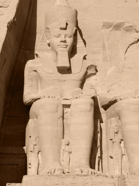 Ramses 2. in abu simbel — Stockfoto