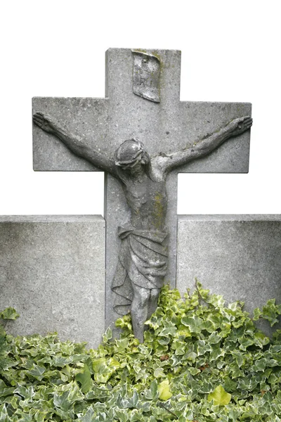 Gravestone with christ — Stock Photo, Image