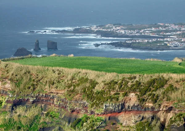 Paisajes costeros en las Azores — Foto de Stock