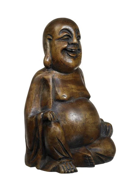 Koyu ahşap Buda — Stok fotoğraf