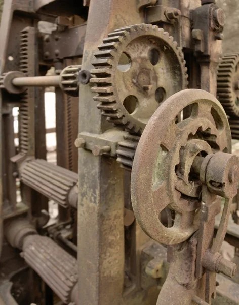 Detalle de la máquina oxidada — Foto de Stock